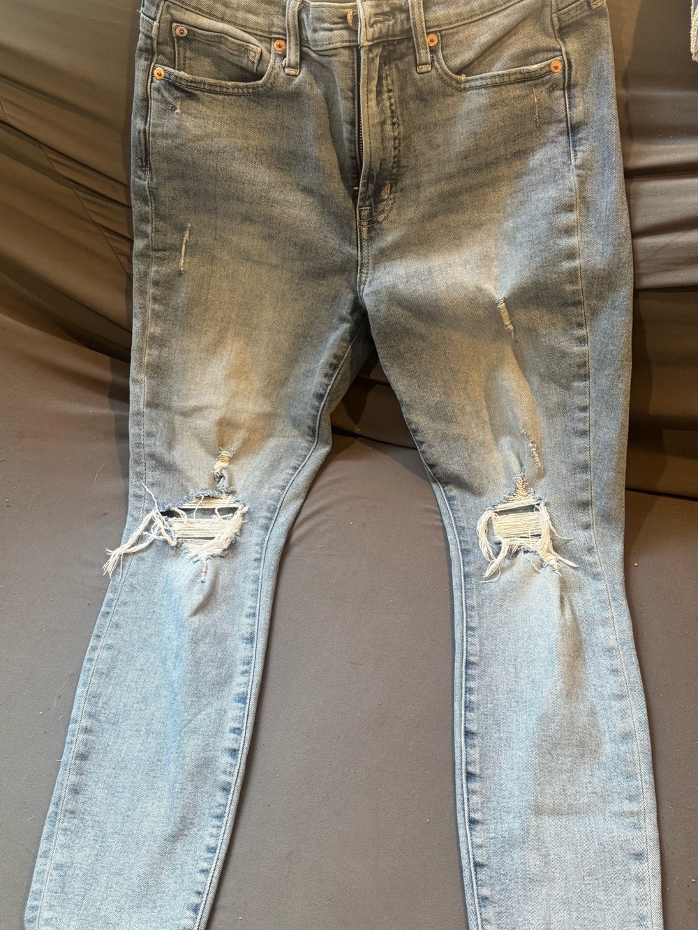 GAP Light Blue Distressed Skinny Jeans